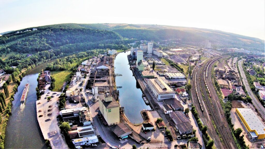 neuer Hafen von oben