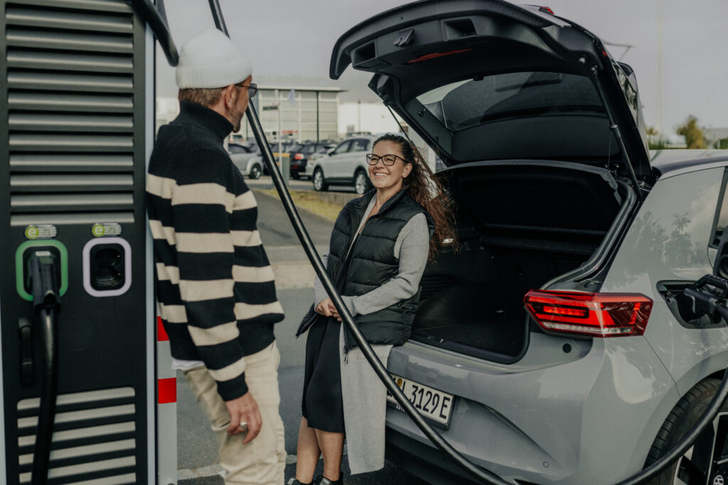 E-Auto laden an der WVV Ladestation