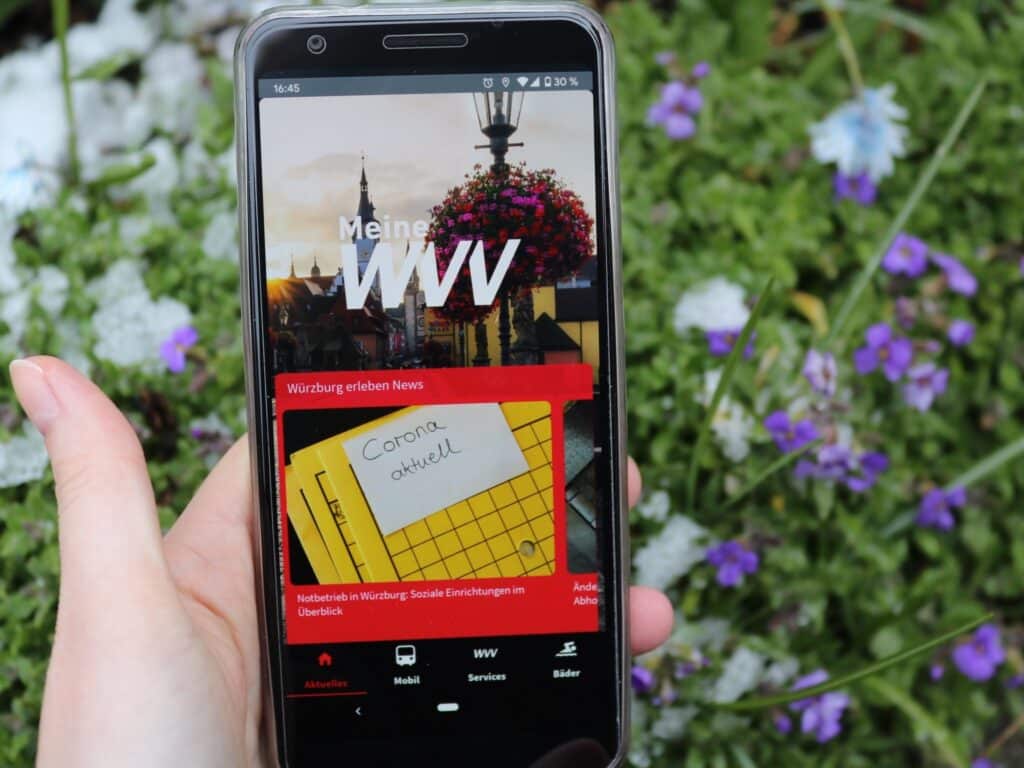 Die Meine WVV-App hat einiges zu bieten! Foto: Papay Landois GmbH