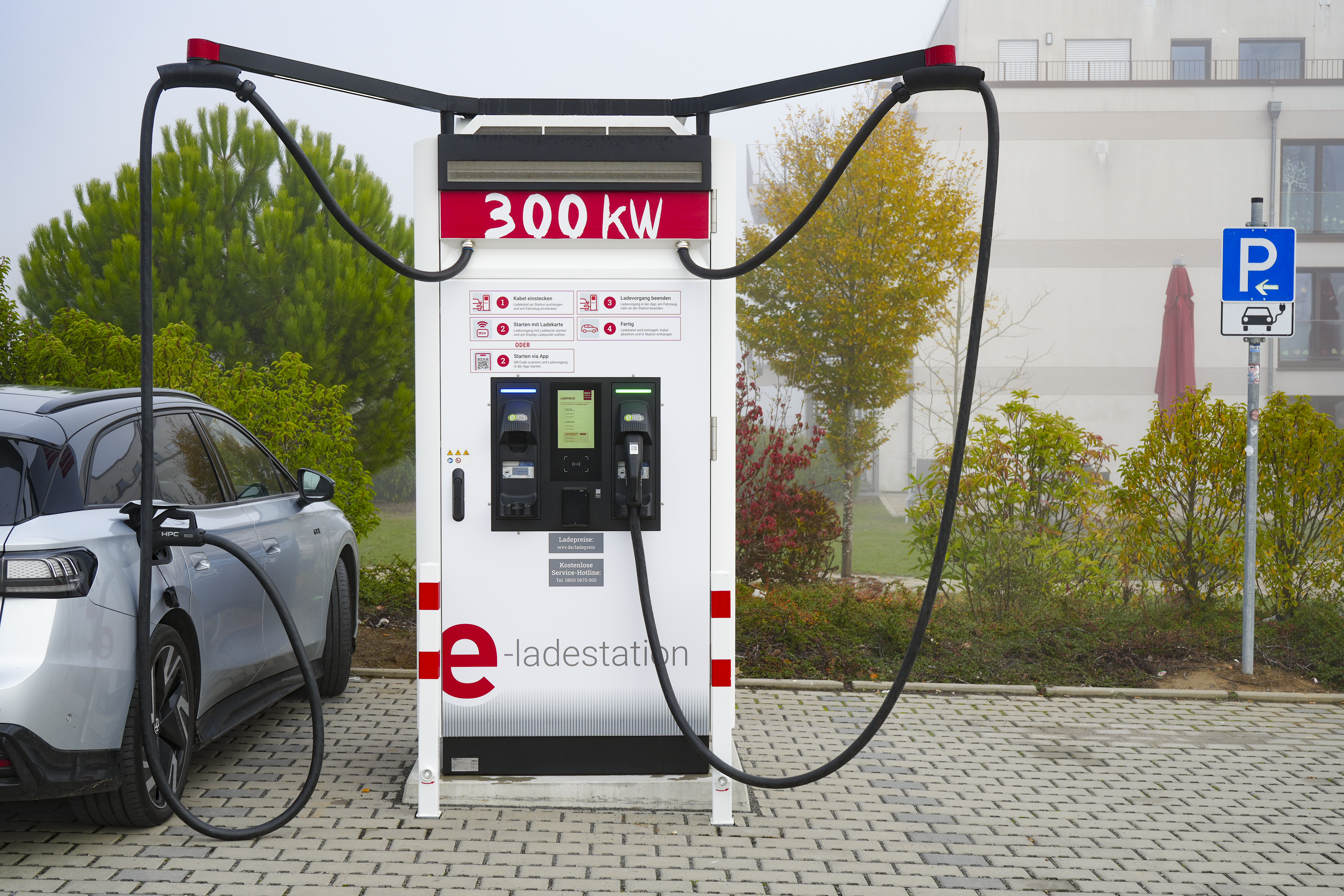 Schnellladestation in Kist der WVV Energie