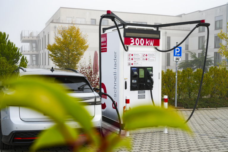 Schnellladestation in Kist der WVV Energie