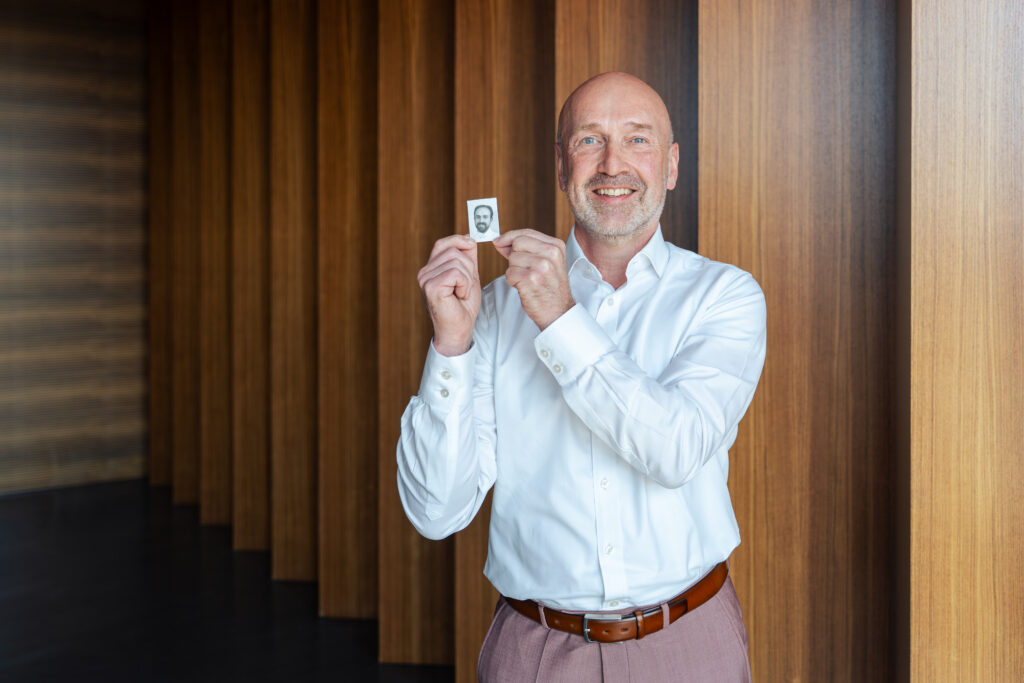 WVV-Geschäftsführer Armin Lewetz mit seinem damaligen Bewerbungsfoto.